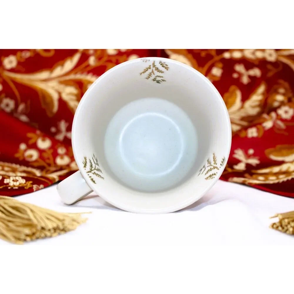 Ceramic Fern Leaf Cappuccino, Tea, Latte Cup etc Rare Find by Potter's Studio